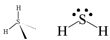 The shape of H2S