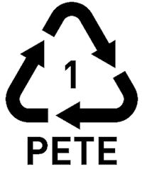 PETE recycle symbol
