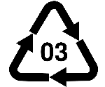 Symbol for PVC recycling