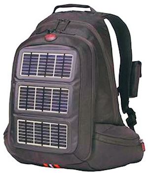 Solar-powered backpack