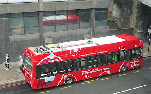 Hydrogen-powered London bus