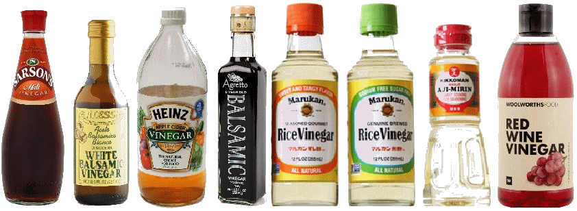 Various vinegars