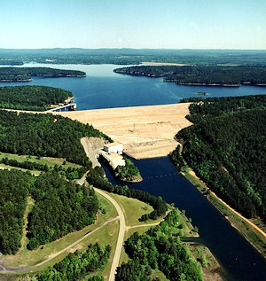 DeGray dam and lake