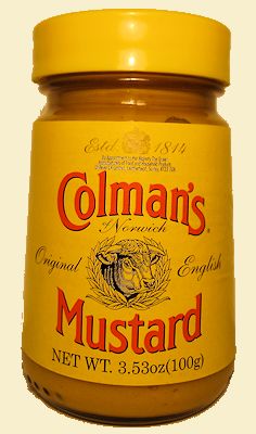 Jar of Coleman's mustard