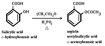 synthesis of aspirin equation