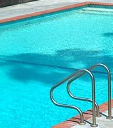 Sodium hypochlorite is used to disinfect swimming pools