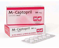 Packet of captopril