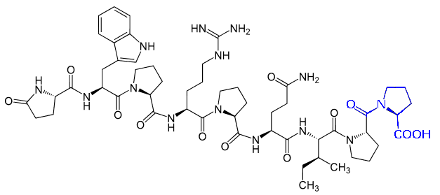 Teprotide structure