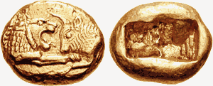 King Croesus Minted Coint