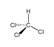 Chloroform structure - click for 3D structure