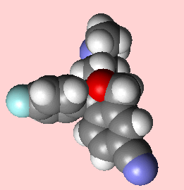 Spacefill of citalopram