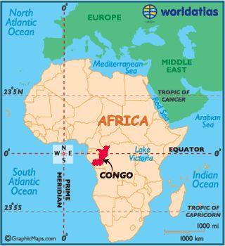 A map of the Congo