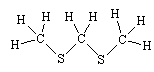 Structure of CH3SCH2SCH3