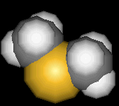 Dimethylsulphide - spacefill