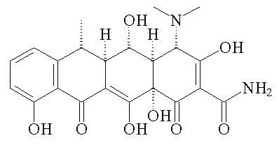 Doxycycline - click for 3D VRML structure