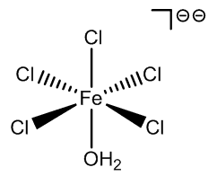 FeCl5(H2O) structure