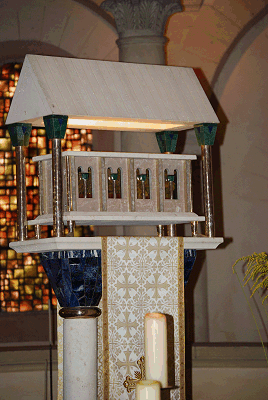 The reliquary holding the relics of St Philibert