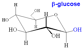 beta-glucose - click for 3D structure