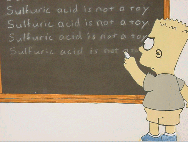Bart spelling sulfuric acid