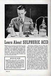An old magazine about how to make sulfuric acid at home!