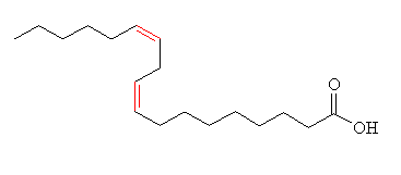 Linoleic acid, click for 3D structure