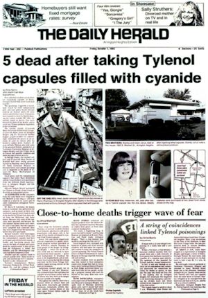 Tylenol Murders newspaper article