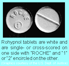 Old style Rohypnol tablets