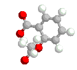 rotating aspirin molecule
