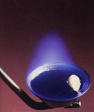 Burning S to give a blue flame: from www.alpha.nsula.edu