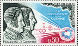 Pelletier and Caventou stamp. Image taken from http://www.minnesotamedicine.com/PastIssues/July2007/PerspectiveStampsJuly2007/tabid/1955/Default.aspx