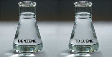 Benzene and Toluene liquids