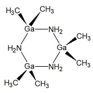 Structure of (CH3)2Ga(NH2)