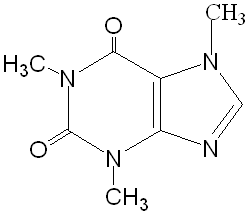 caffeine - click for 3D structure