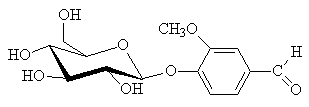 The glucoside containing vanillin