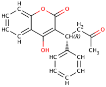 R-warfarin 2D