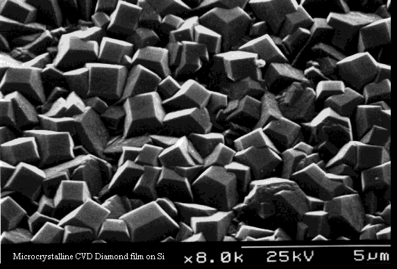A continuous microcrystalline diamond film