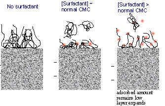 Polymer-surfactant interaction