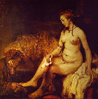 A carnal painting?  Rembrandt's Bathsheba...