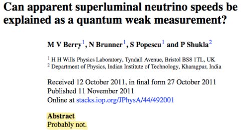 Neutrino abstract