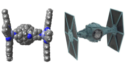 A Star wars Tie-figher and its molecular analogue