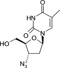 Structure of zidovudine