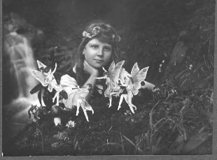 Photograph of the Cottingley Fairy's