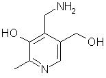 The chemical structure of pyridoxamine