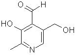 The chemical structure of pyridoxal
