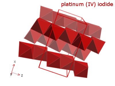 Crystal structure of platinum (IV) iodide