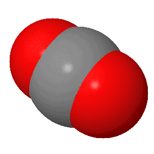 carbon dioxide gas molecule