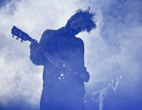 Dry ice at a rock concert