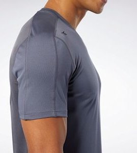 A polyester shirt