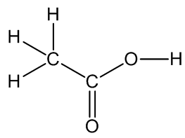 Acetic acid - click for structure