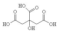 Citric acid - click for 3D structure